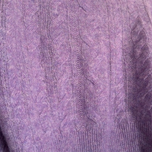 Industry Lilac Purple Cropped Turtleneck Sweater XS - Picture 2 of 5
